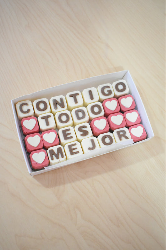 Chocomensaje Contigo todo es mejor