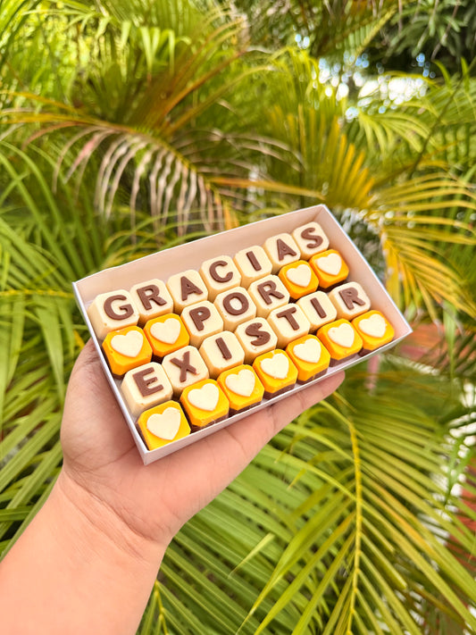 Chocomensaje Gracias por existir