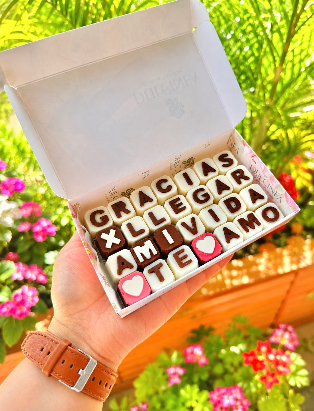 Chocomensaje Gracias por llegar a mi vida te amo